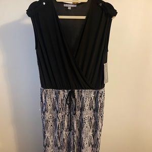 NWT- Macy’s NY Collection Sleeveless Jumpsuit, Large